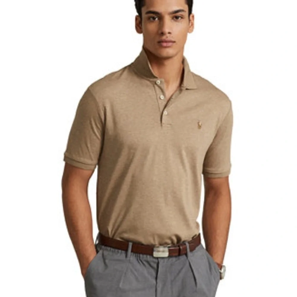 Ralph Lauren Brown Custon Slim Polo Shirt XL